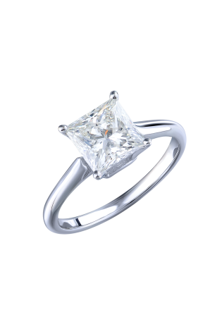 Кольцо Albedo 2,05 ct J/VS1 Princess Diamond White Gold