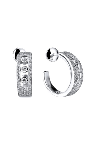 Серьги Messika Move Joaillerie White Gold Diamonds Earrings 04711-WG